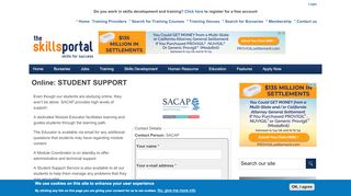 
                            6. Online: STUDENT SUPPORT - Skills Portal
