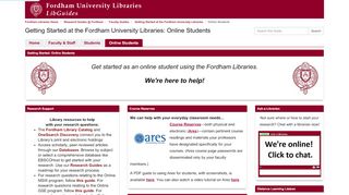 
                            10. Online Students - Getting Started at the Fordham University ...