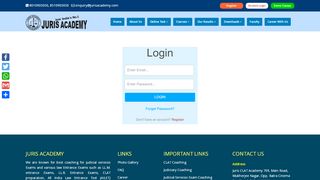 
                            6. Online Test :: Login @ JURIS ACADEMY