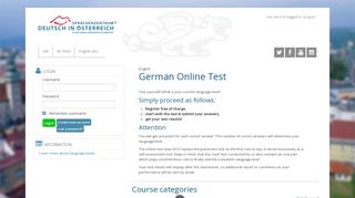 
                            9. Online Tests | Language Center „German in Austria“