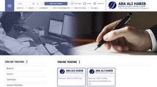 
                            1. Online Trading - ABA ALI HABIB Securities (Pvt) Ltd