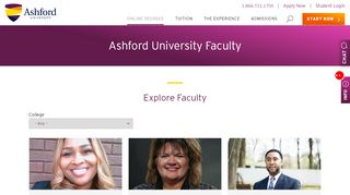 
                            7. Online University Faculty - Ashford University