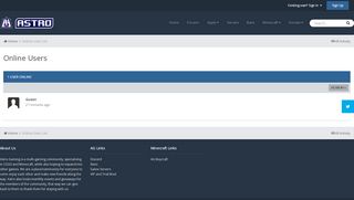 
                            9. Online Users - Astro Gaming