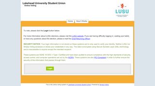 
                            8. Online Voting: Lakehead University Student Union