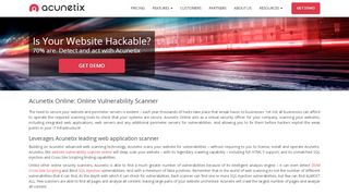 
                            2. Online Vulnerability Scanner | Acunetix