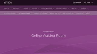 
                            4. Online Waiting Room - Tessitura Network