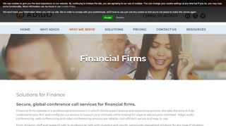 
                            3. Online Web Meeting Services for Financial Firms | Adigo