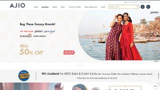 
                            2. Online Women Fashion Shopping Site in India - AJIO