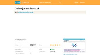 
                            6. Online.justmaths.co.uk: JustMaths Online - Easy Counter