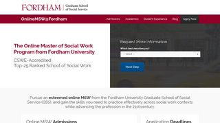 
                            9. OnlineMSW@Fordham: Earn a CSWE-Accredited Top-25 ...