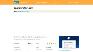 
                            7. On.playstation.com: On.PlayStation Zunos - SignUp and ...