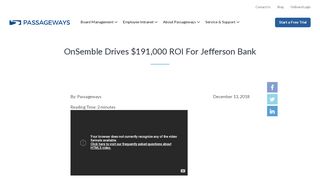 
                            9. OnSemble Drives Significant ROI For Jefferson Bank - Passageways