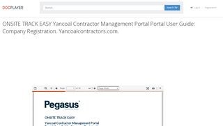 
                            4. ONSITE TRACK EASY Yancoal Contractor Management ...