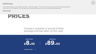 
                            4. OnStar Europe LTD | Prices