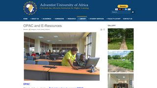 
                            8. OPAC and E-Resources - Adventist University of Africa