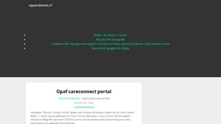 
                            9. Opaf careconnect portal - squarafumre.cf