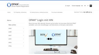 
                            2. OPAN® Login mit HIN - OPAN® - Spitex