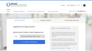 
                            1. OPAN® - Spitex Online Patient Registration