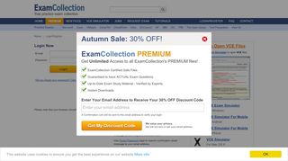 
                            8. Open a free Exam Collection account now!