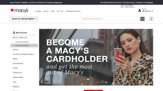 
                            4. Open a Macy's Credit Card and Save 20% - Macy's