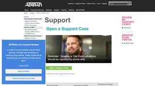 
                            9. Open a Support Case - ADTRAN.com