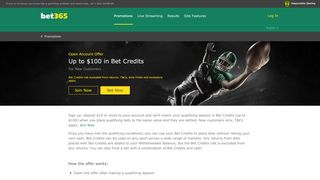 
                            4. Open Account Offer - Promotions - Bet365