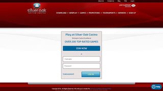 
                            2. Open an account at Silver Oak Casino