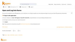 
                            6. Open and Log into Kareo - Kareo Help Center