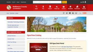 
                            8. Open Data Portal - Baltimore County