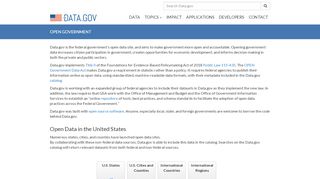
                            5. Open Government - Data.gov