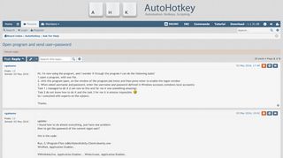 
                            4. Open program and send user+password - AutoHotkey Community