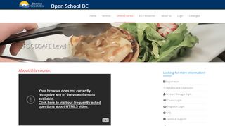 
                            1. Open School BC | FOODSAFE