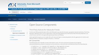 
                            4. Open Source Components · Adxstudio Community