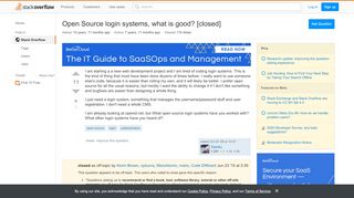 
                            5. Open Source login systems, what is good? - Stack Overflow