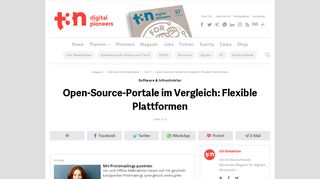 
                            2. Open-Source-Portale im Vergleich: Flexible Plattformen | Seite 3 | t3n ...