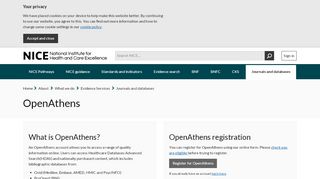 
                            6. OpenAthens | Journals and databases | Evidence Services ...