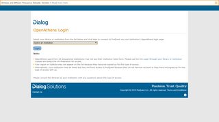 
                            6. OpenAthens Login - Log in through your library or institution - Dialog