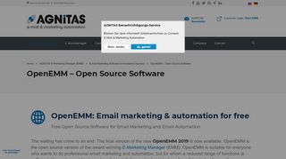 
                            2. OpenEMM: The open source software for email ... - Agnitas