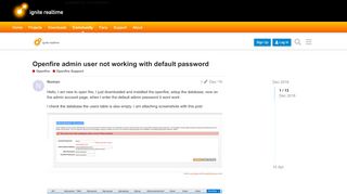 
                            4. Openfire admin user not working with default password ...