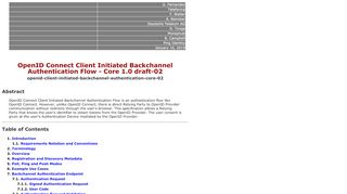 
                            6. OpenID Connect Client Initiated Backchannel …