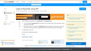 
                            7. openid connect - Login to Keycloak using API - Stack Overflow