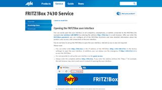 
                            4. Opening the FRITZ!Box user interface | FRITZ!Box 7430 | AVM ...