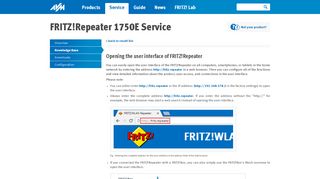 
                            2. Opening the user interface of FRITZ!Repeater | FRITZ!WLAN ...