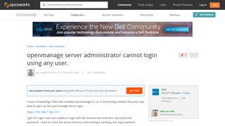 
                            4. openmanage server administrator cannot login using any user ...