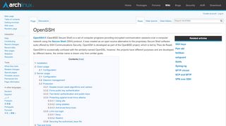 
                            9. OpenSSH - ArchWiki