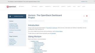 
                            10. OpenStack Docs: Horizon: The OpenStack Dashboard Project