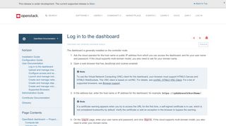 
                            7. OpenStack Docs: Log in to the dashboard