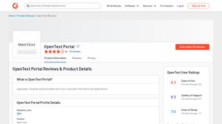 
                            3. OpenText Portal Reviews 2019: Details, Pricing, & Features | G2