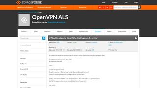 
                            6. OpenVPN ALS / Bugs / #73 adito silently dies if the host ...