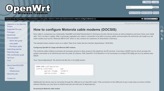 
                            5. OpenWrt Project: How to configure Motorola …